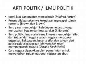 Arti Politik