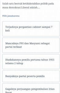 Salah Satu Bentuk Ketidakstabilan Politik Pada Masa Demokrasi Liberal Adalah