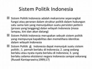 Sistem Politik Indonesia