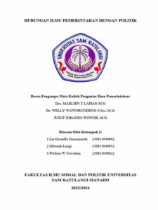 Hubungan Ilmu Pemerintahan Dengan Ilmu Politik: Ruang Dan Fokus Kajian