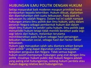 Hubungan Ilmu Politik Dengan Ilmu Hukum: Analisis Peran Dan Teorinya